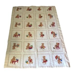 Homemade Handquilted Baby Quilt